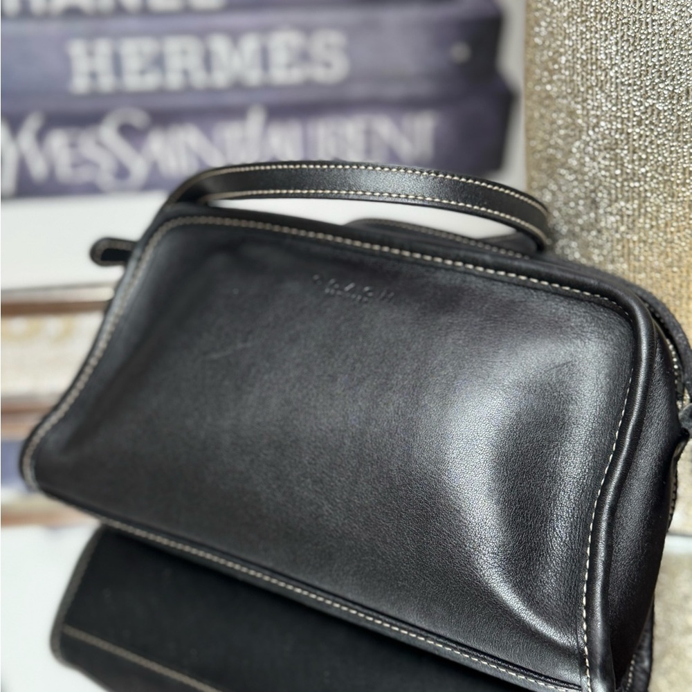 Vintage Coach Black Leather should BagStyle No. 9138